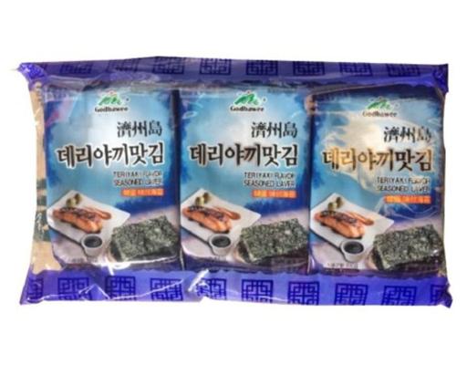 Lốc 3 Gói Tảo Biển Vị Teriyaki 5g Godbawee