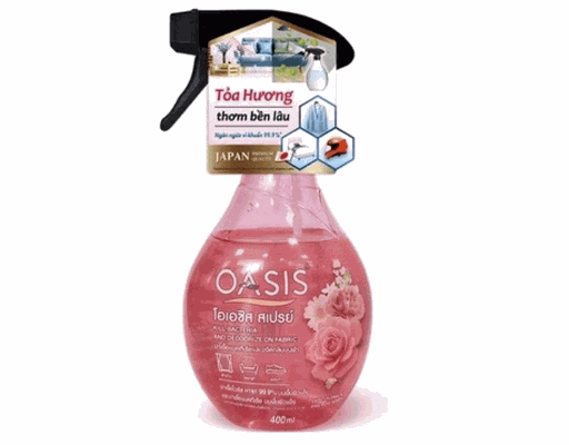 Xịt Vải Hương Hoa Hồng 400ml Oasis