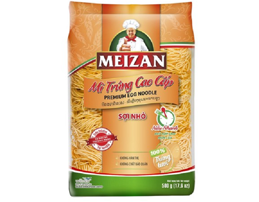 Mì Trứng Cao Cấp Sợi Nhỏ 500g Meizan