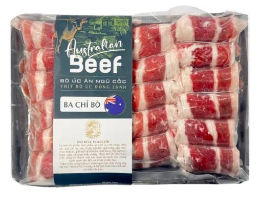Thịt Ba Chỉ Bò Úc 500g FreshFoco