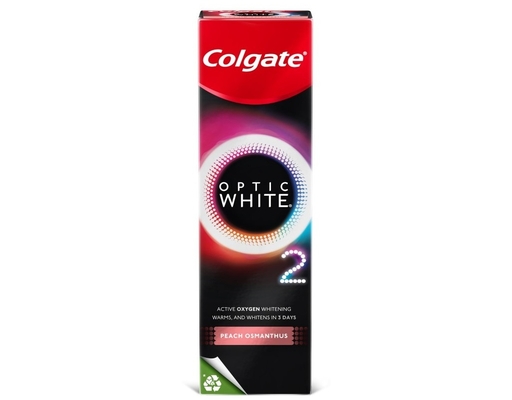 Kem Đánh Răng Optic White O2 Peach Osmanthus 85g Colgate