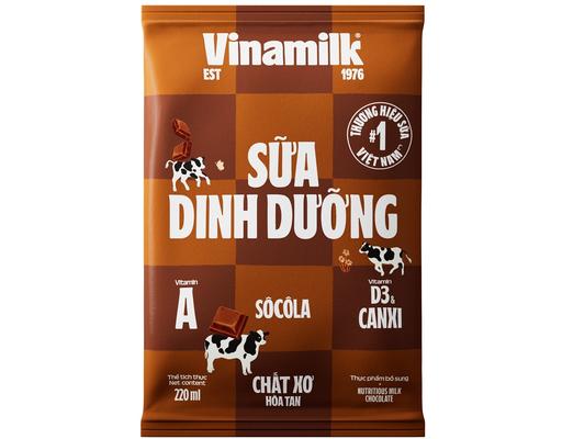 Sữa Dinh Dưỡng Vinamilk Hương Socola Bịch 220ml Vinamilk