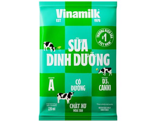 Sữa Dinh Dưỡng Vinamilk Có Đường Bịch 220ml Vinamilk