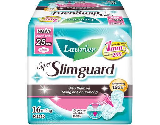 Băng Vệ Sinh Siêu Mỏng Cánh 1mm 25cm 16 Miếng Laurier