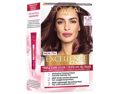 Kem Nhuộm Excellence Purple Brown Nâu Tím Ánh Đỏ #4.26 L'Oreal