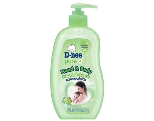 Sữa Tắm Gội Toàn Thân Cho Bé Xanh Lá 380ml D-nee