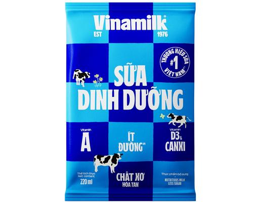 Sữa Dinh Dưỡng Ít Đường Vinamilk Bịch 200ml Vinamilk