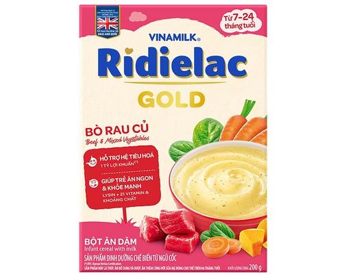 Bột Ăn Dặm Bò Rau Củ 200g RiDielac Gold