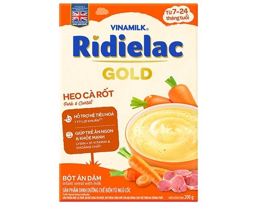 Bột Ăn Dặm Heo Cà Rốt 200g RiDielac Gold