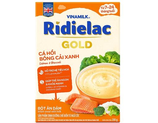 Bột Ăn Dặm Cá Hồi Bông Cải Xanh 200g RiDielac Gold