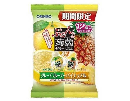 Thạch Vị Đào Và Nho Zero Calories 214g Orihiro