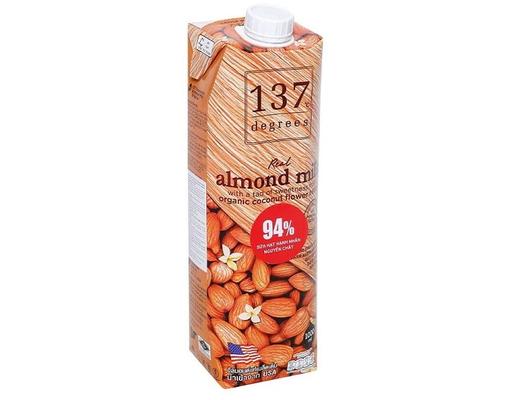 Sữa Hạt Hạnh Nhân Nguyên Chất 137 Degrees Hộp 1L 137 Degrees