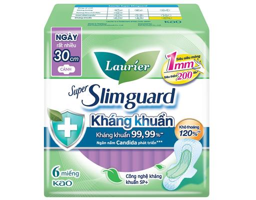 Băng Vệ Sinh Kháng Khuẩn Siêu Mỏng 1mm 30cm 6 Miếng Laurier