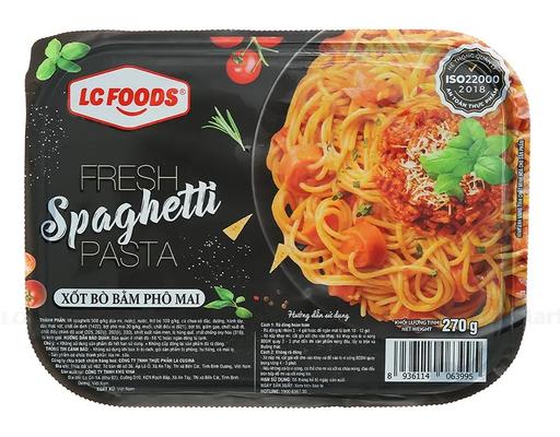 Mì Fresh Spaghetti Xốt Bò Bằm Vị Phô Mai 270g LC Foods