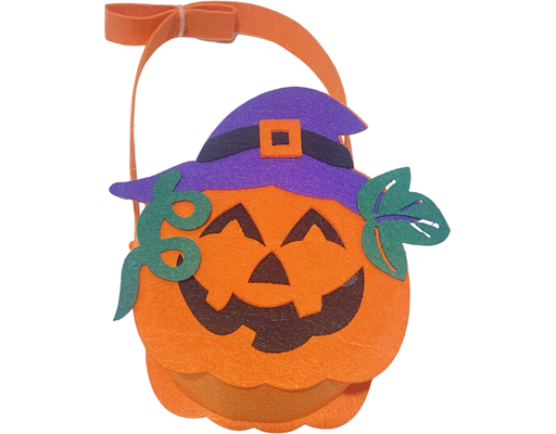 Giỏ Kẹo Halloween Hình Bí Ngô Phúc Phát