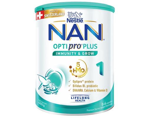 Sữa Bột Nan Optipro Plus 5HMOS Số 1 Cho Bé 0-6 Tháng 400g Nestlé