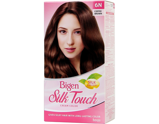 Kem Nhuộm Tóc Silk Touch Màu 6N - Nâu Cà Phê 80ml Bigen