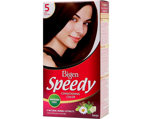 Kem Nhuộm Tóc 05 Deep Chestnut Nâu Hạt Dẻ Đậm 80ml Bigen