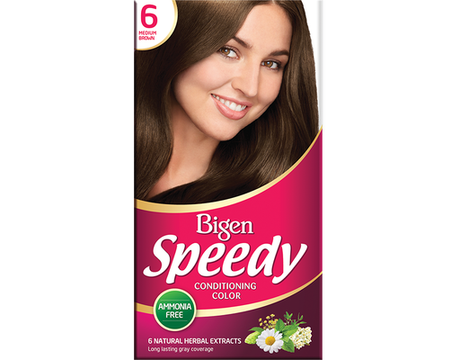 Kem Nhuộm Tóc Speedy Conditioning Color 6 - Màu Nâu Caramen 40g Bigen