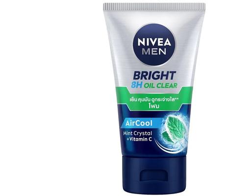 Sữa Rửa Mặt Cho Nam Có Hạt Giúp Sáng Da Sạch Nhờn Men Bright Oil Clear Scrub 100g NIVEA