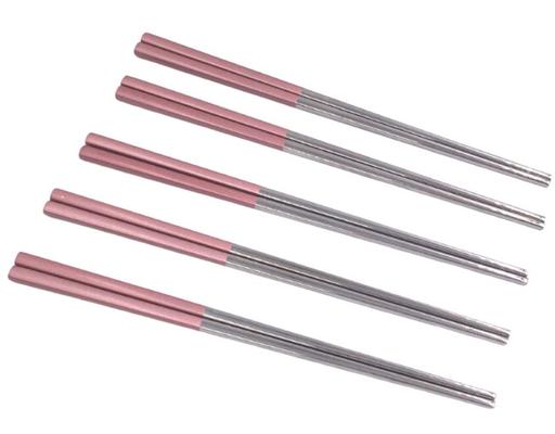 Bộ 5 Đôi Đũa Inox 304 Mạ Chrom SCTB6105 Super Chef