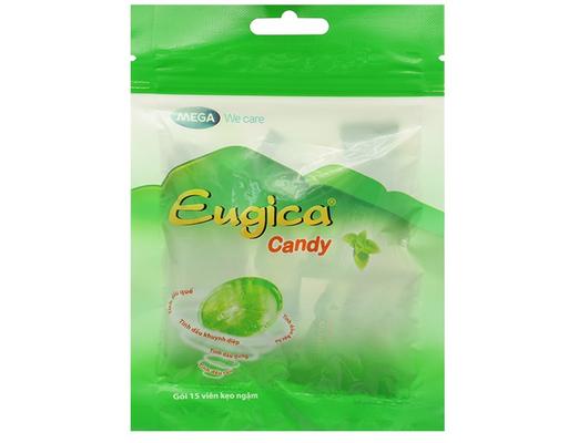 Kẹo Ngậm Thảo Dược Eugica Candy Túi 15 Viên 35g MEGA We care