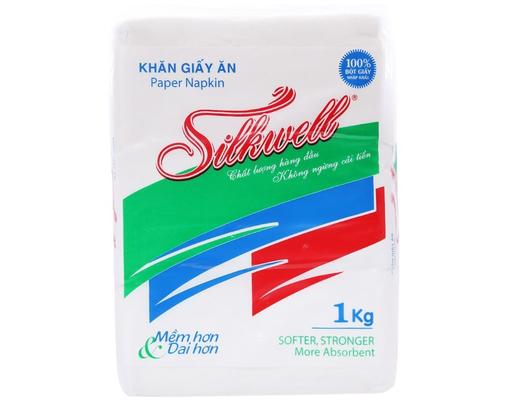 Khăn Giấy Ăn 240x240mm 1kg Silkwell