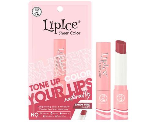 Son Dưỡng Sheer Color Sandypink Màu Hồng Đất 2.4g LipIce