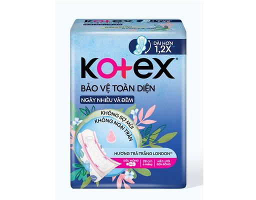 Băng Vệ Sinh Bảo Vệ Toàn Diện Siêu Mỏng Cánh 28cm 6 Miếng Kotex