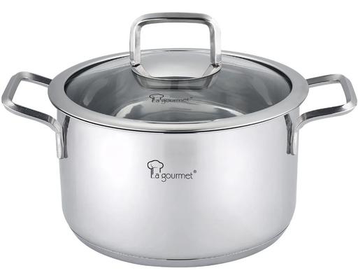 Nồi Inox Nova Cuisine 20cm Nắp Kính La Gourmet