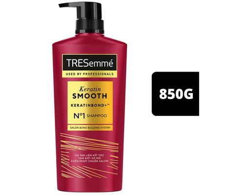 Dầu Gội Keratin Smooth Vào Nếp Suôn Mượt 850g TRESemmé