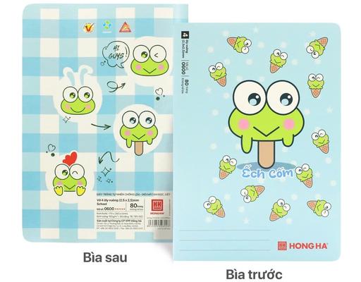 Cập nhật giá Hồng Hà Vở 4 Ô Ly School Ếch Cốm 80 Trang chính hãng