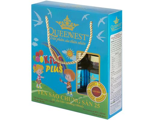Yến Sào Chưng Sẵn Kids Plus 25% - 6 Lọ x 70ml Queennest
