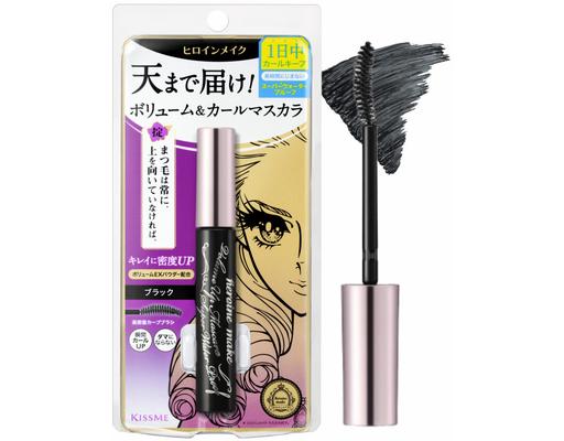 Mascara Nâng Cong Và Dày Mi Siêu Bền Heroine Make #01 Màu Đen Tuyền 6g Kissme