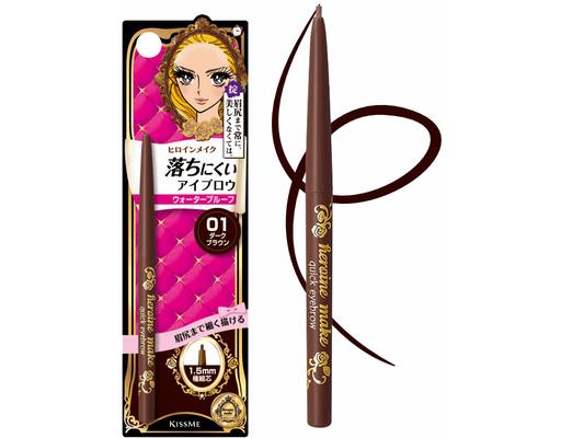 Chì Sáp Kẻ Lông Mày Lõi Siêu Mịn Không Thấm Nước Heroine Make #01 Màu Nâu Đen 0.07g Kissme