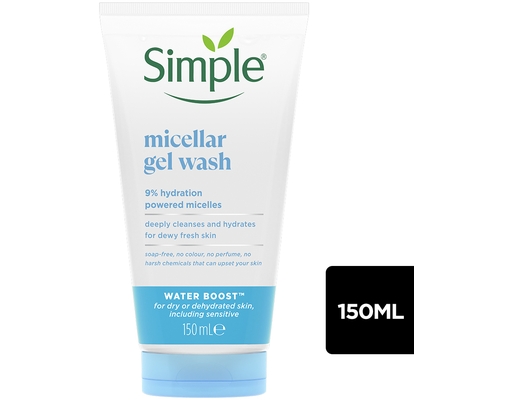 Gel Rửa Mặt Sạch Sâu Và Cấp Ẩm Micellar Gel Wash 150ml Simple