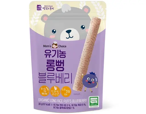Bánh Gạo Lứt Thanh Dài Vị Việt Quất 30g Mom's Choice