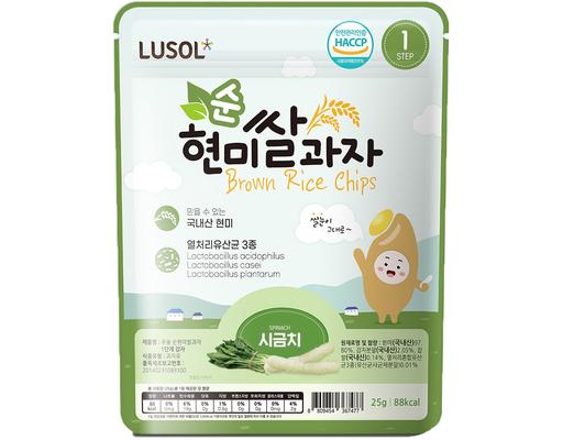 Bánh Gạo Lứt Vị Rau Bina 25g Lusol