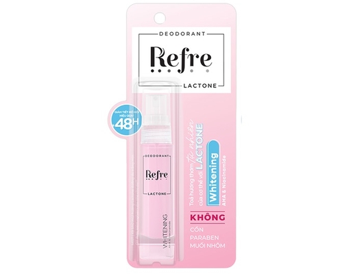 Xịt Khử Mùi Hương Lactone Dưỡng Da Trắng Mịn 30ml Refre