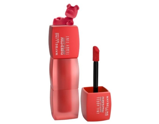 Son Kem Bông Bền Màu Teddy Tint Màu 30 Hoa Hồng Đỏ 5ml MAYBELLINE