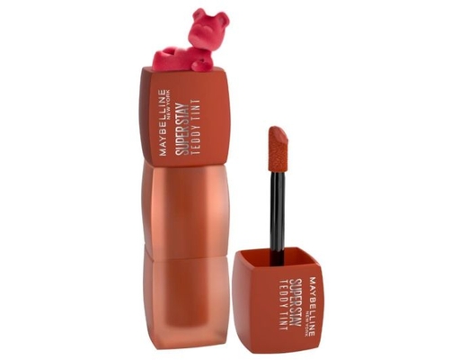 Son Kem Bông Bền Màu Teddy Tint Màu 80 Cam Đất 5ml MAYBELLINE