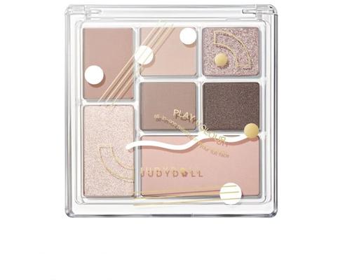 Bảng Phấn Mắt 7 Ô Màu 15 Tím Khói 8.5g JUDY DOLL