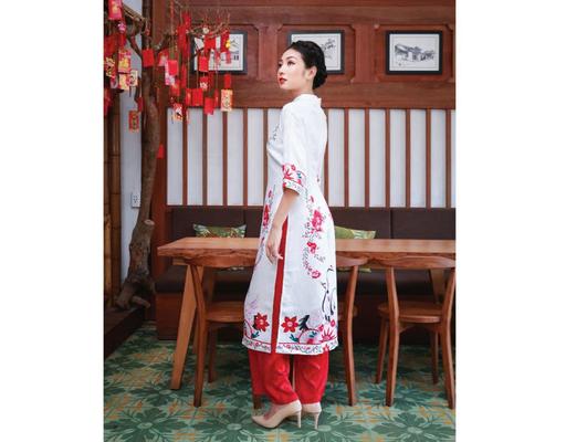 Quần Áo Dài Lụa Đỏ QAD06-D F2 Fashion & Freedom