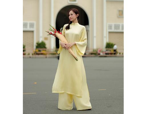 Quần Áo Dài Lụa Vàng QAD14-V F2 Fashion & Freedom