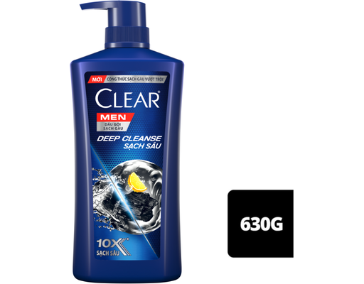 Dầu Gội Cho Nam Sạch Sâu Giảm Gàu Ngứa Vi Khuẩn 630g CLEAR MEN