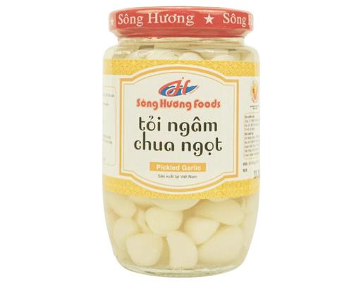 Tỏi Ngâm Chua Ngọt 500g Sông Hương