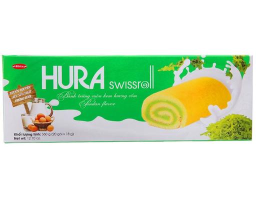 Bánh Hura Swissroll Cốm 360g Bibica