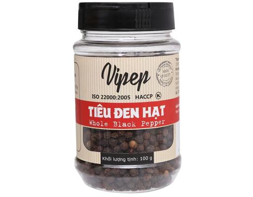 Tiêu Đen Hạt 100g Vipep