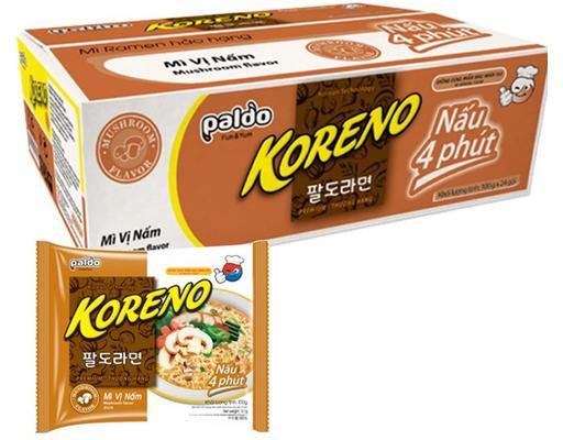 Thùng 24 Gói Mì Nấu Koreno Vị Nấm Gói 100g Koreno