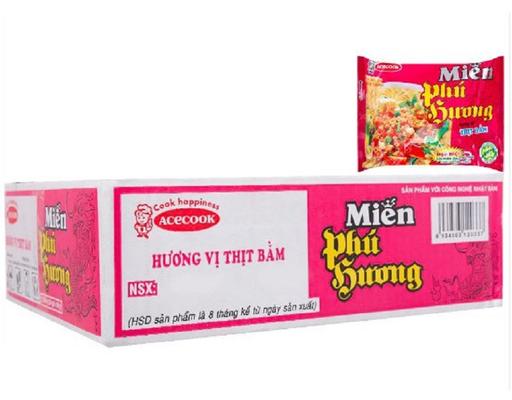 Thùng 24 Gói Miếng Phú Hương Vị Thịt Bằm Gói 55g ACECOOK